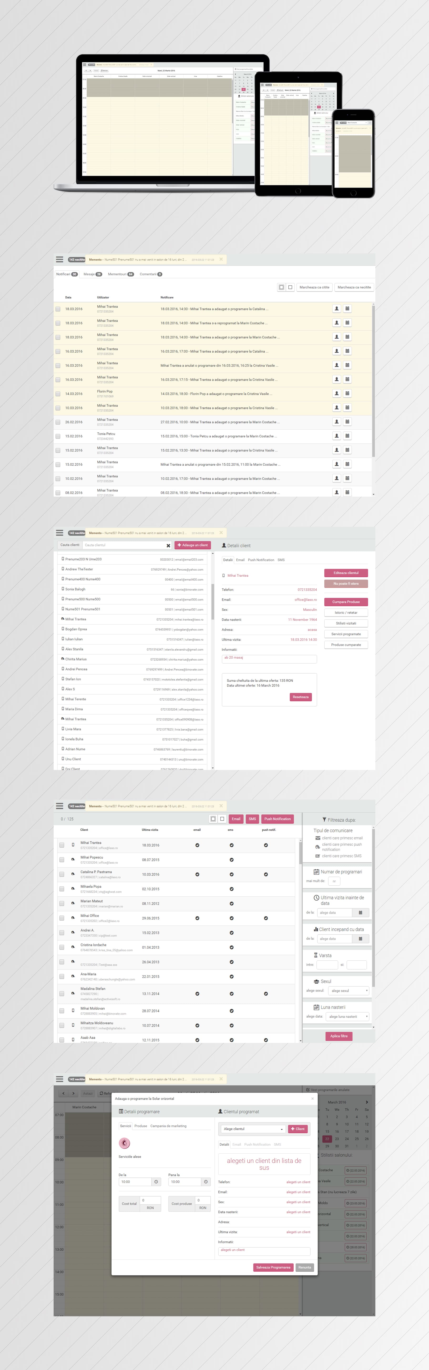 Laso.ro Admin Section