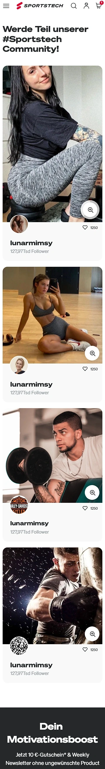 Instagram Community Feed — Sportstech · by Level UI