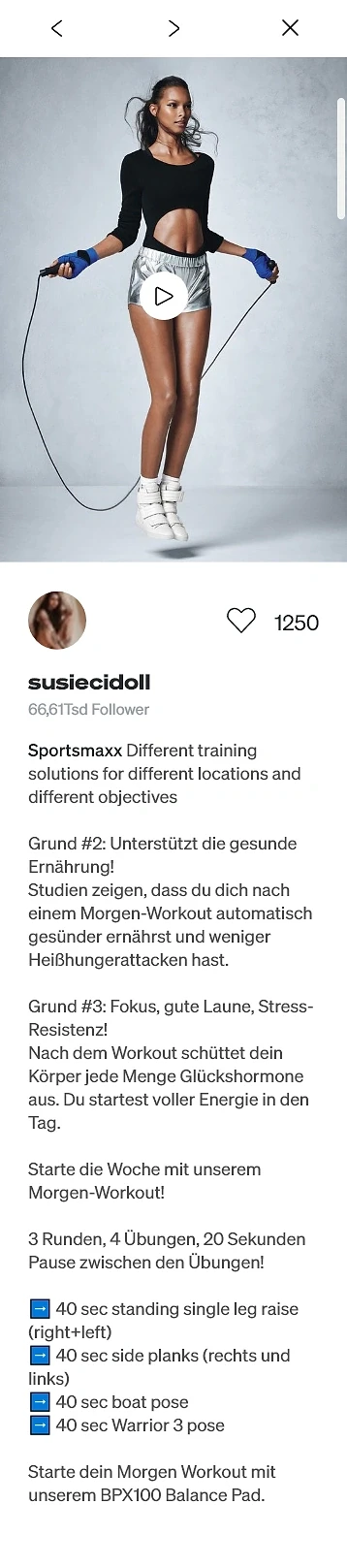Instagram Community Feed — Sportstech · by Level UI